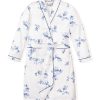 Enfants Petite Plume Peignoirs | Robe En Serge Pour Enfants A Fleurs Indigo