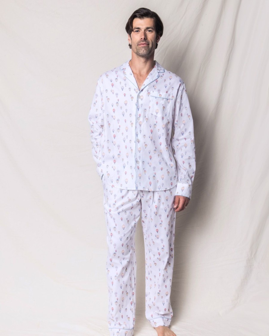 Hommes Petite Plume | Ensemble Pyjama En Serge Pour Hommes En Bon Voyage