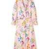 Femmes Petite Plume | Robe En Soie Pour Femmes En Blush Brilliant Botanical