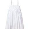 Enfants Petite Plume Vetements De Jour | Robe De Jour Sereine A Pois Suisses Pour Fille En Blanc