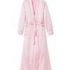 Femmes Petite Plume | Robe Longue En Soie Pour Femmes En Rose