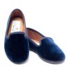 Femmes Petite Plume | Mocassin Hamptons Pour Femme En Velours Bleu Marine