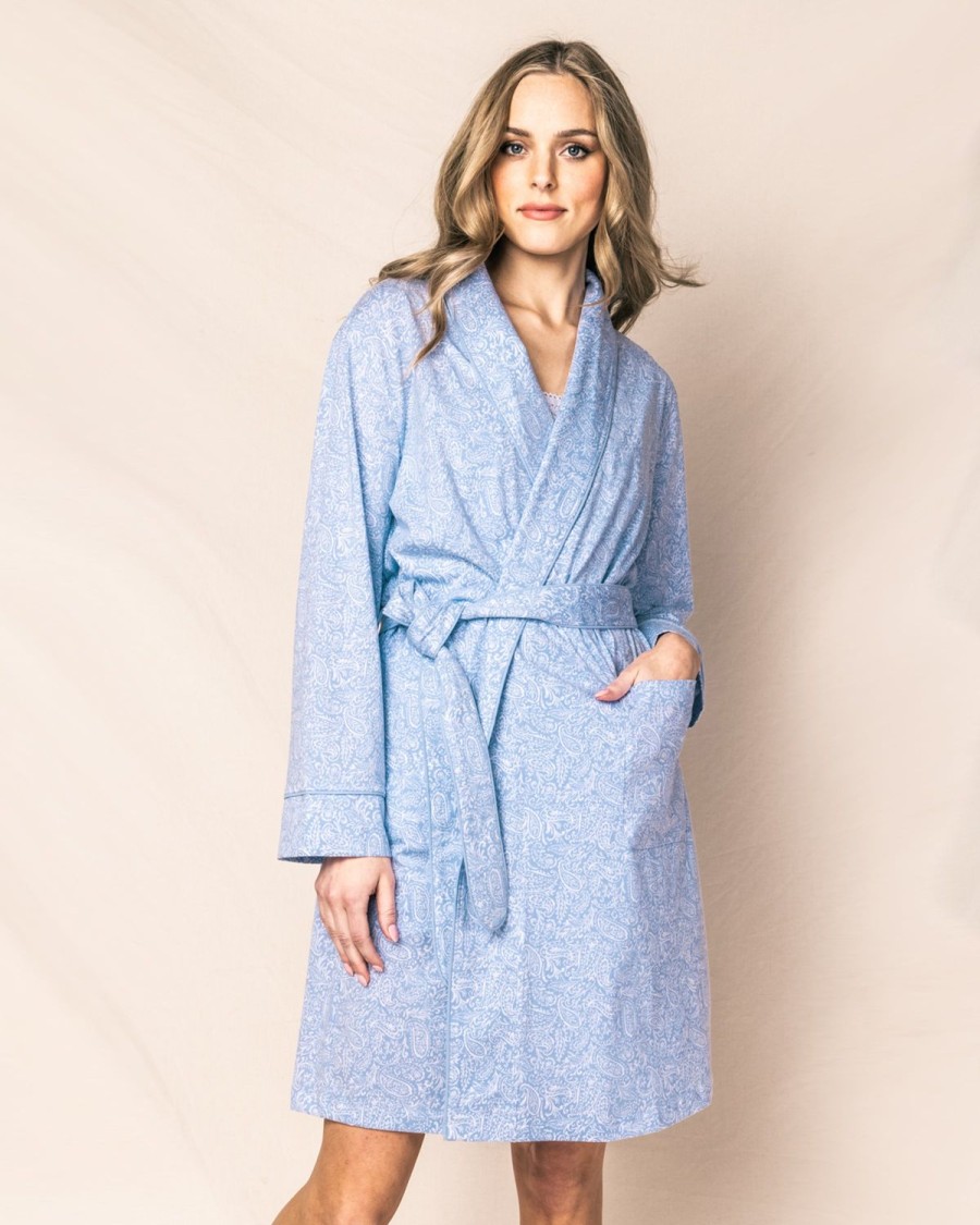 Femmes Petite Plume | Robe Pima Pour Femmes En Cachemire Pervenche