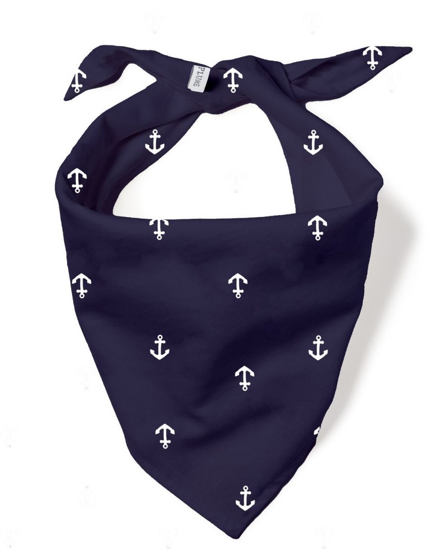 Maison Petite Plume | Bandana En Serge Pour Chien Ancres De Portsmouth