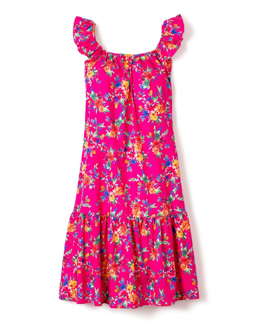 Femmes Petite Plume | Robe Celeste En Serge Pour Femmes En Fleurs D'Ete