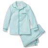 Enfants Petite Plume Pyjamas | Ensemble De Pyjama En Serge Pour Enfant En Coutil Emeraude