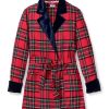 Femmes Petite Plume | Robe Courte Pour Femme Avec Bordure En Velours En Tartan Imperial