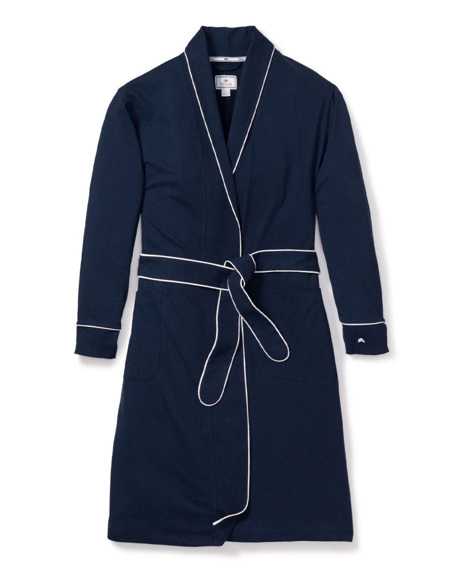 Femmes Petite Plume | Robe Pima Pour Femmes En Bleu Marine