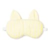 Femmes Petite Plume | Masque De Sommeil En Serge Kitty Pour Adultes En Vichy Jaune