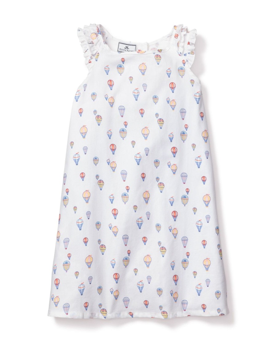 Enfants Petite Plume Chemises De Nuit | Chemise De Nuit Amelie En Serge Pour Fille En Bon Voyage