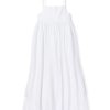 Femmes Petite Plume | Robe D'Ete Sereine En Gaze Pour Femmes En Blanc