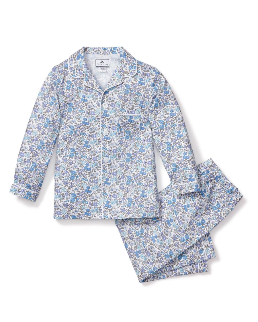 Enfants Petite Plume Pyjamas | Ensemble Pyjama En Serge Pour Enfant A Fleur D'Azur