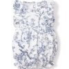 Enfants Petite Plume Barboteuse | Barboteuse A Volants En Serge Pour Bebe En Toile Intemporelle