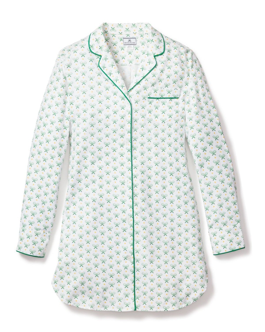 Femmes Petite Plume | Chemise De Nuit En Serge Pour Femmes En Match Point