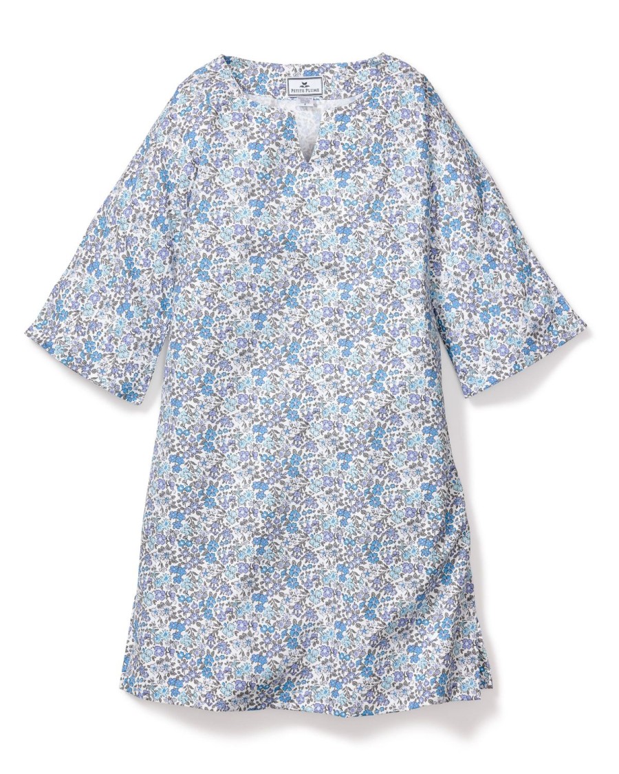 Enfants Petite Plume Vetements De Jour | Caftan En Serge Pour Fille A Fleur D'Azur