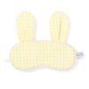 Enfants Petite Plume Pantoufles Et Accessoires | Masque De Sommeil En Serge De Lapin Pour Enfants En Vichy Jaune