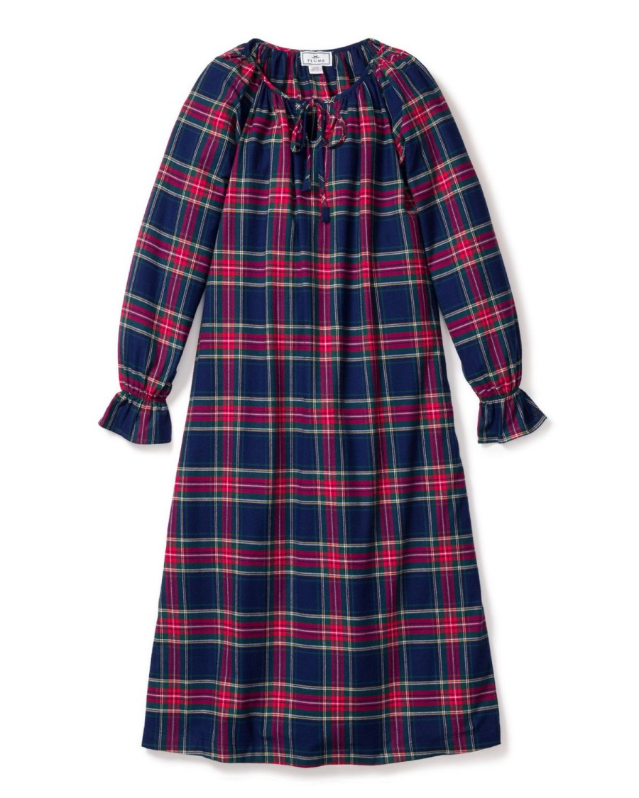 Femmes Petite Plume | Chemise De Nuit Delphine En Coton Brosse Pour Femme En Tartan Windsor