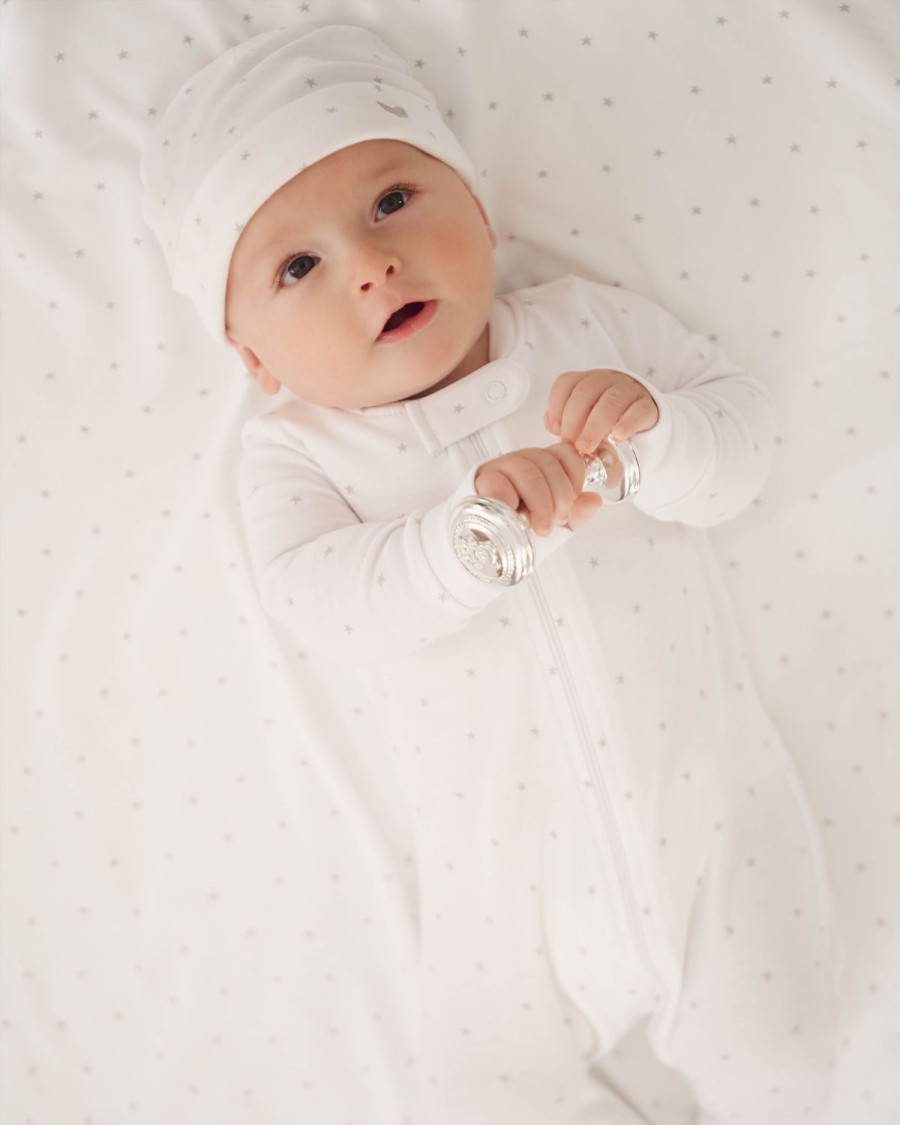 Enfants Petite Plume Barboteuse | Ensemble Bebe Welcome Home - Etoiles Grises