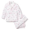 Enfants Petite Plume Pyjamas | Ensemble Pyjama En Serge Pour Enfant En Flamants Roses