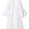 Enfants Petite Plume Chemises De Nuit | Chemise De Nuit Seraphine En Flanelle Pour Fille En Blanc