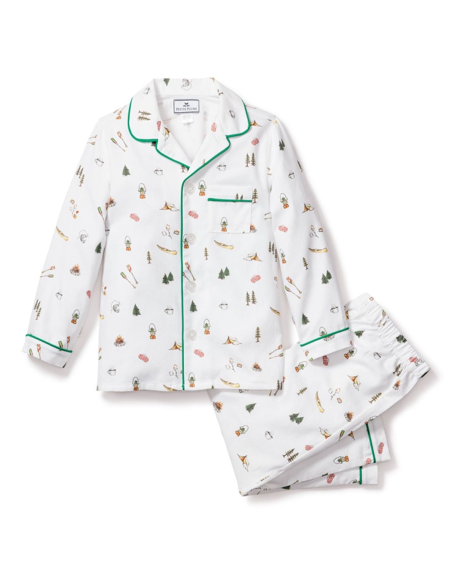 Enfants Petite Plume Pyjamas | Ensemble Pyjama En Serge Pour Enfants En Pleine Nature