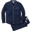 Hommes Petite Plume | Ensemble Pyjama En Flanelle Pour Hommes En Bleu Marine