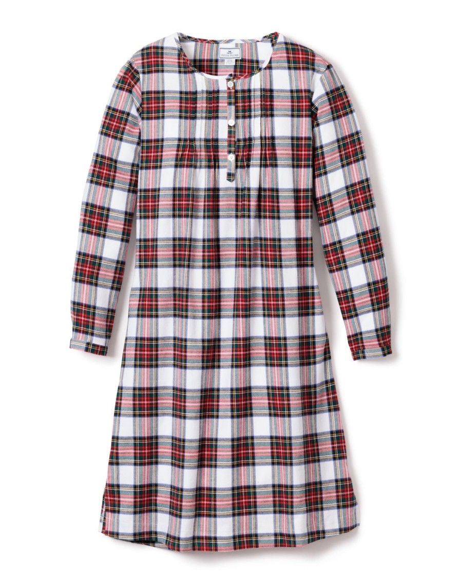 Femmes Petite Plume | Chemise De Nuit Beatrice En Coton Brosse Pour Femme En Tartan Balmoral