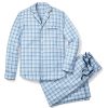 Hommes Petite Plume | Ensemble Pyjama En Serge Pour Hommes En Tartan Marin