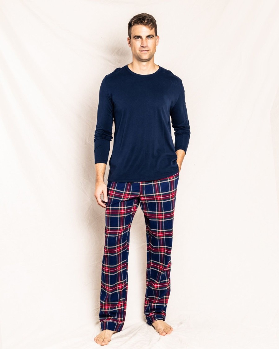 Hommes Petite Plume | Pantalon En Coton Brosse Pour Hommes En Tartan Windsor