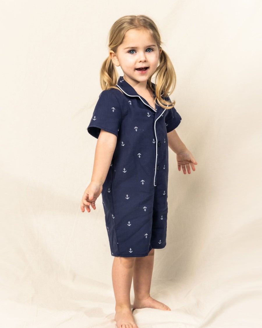 Enfants Petite Plume Barboteuse | Barboteuse D'Ete En Serge Pour Bebe Dans Les Ancres De Portsmouth