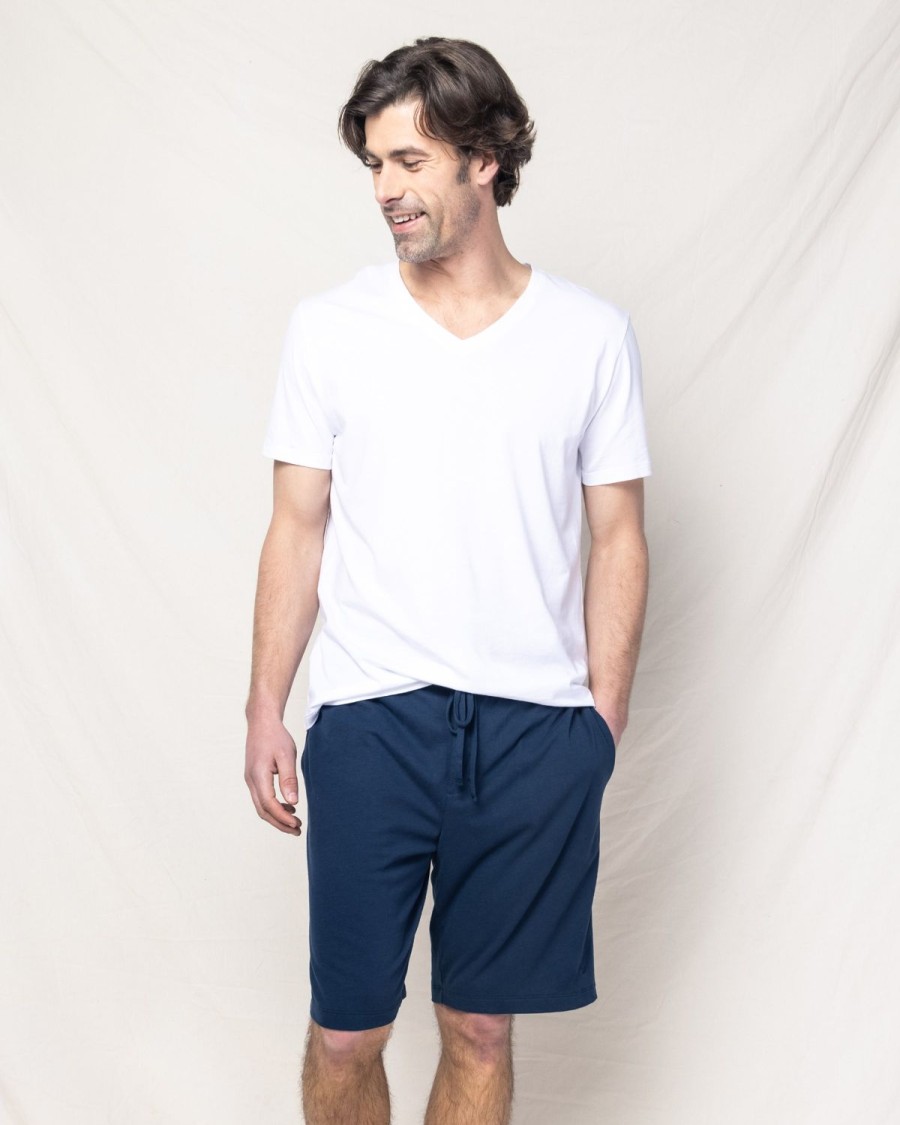 Hommes Petite Plume | Short Pima Pour Hommes En Bleu Marine