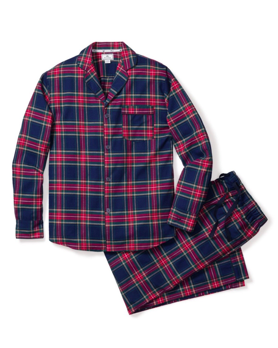 Hommes Petite Plume | Ensemble Pyjama En Coton Brosse Pour Hommes En Tartan Windsor