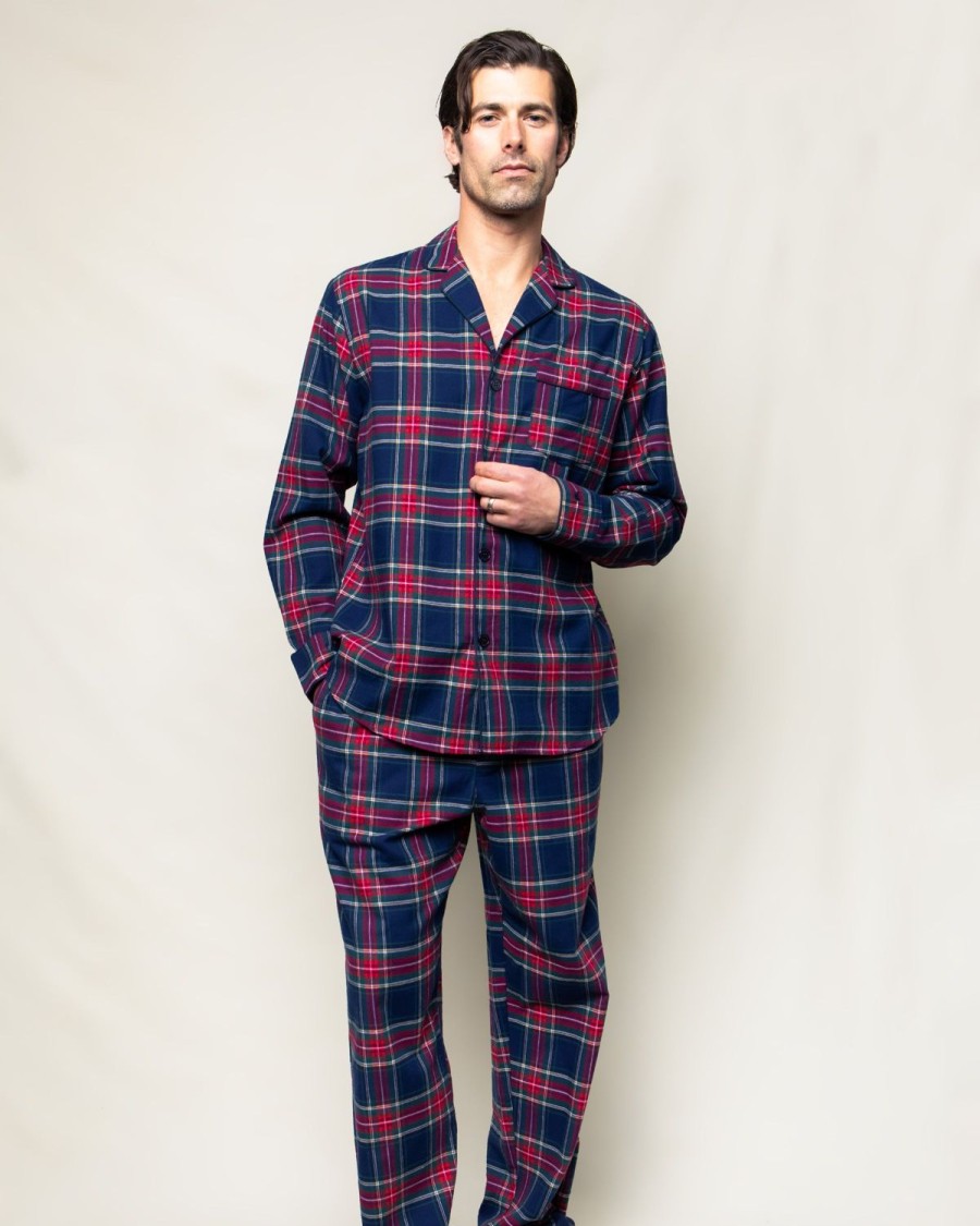 Hommes Petite Plume | Ensemble Pyjama En Coton Brosse Pour Hommes En Tartan Windsor