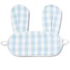 Enfants Petite Plume Pantoufles Et Accessoires | Masque De Sommeil En Serge De Lapin Pour Enfants En Vichy Bleu Clair