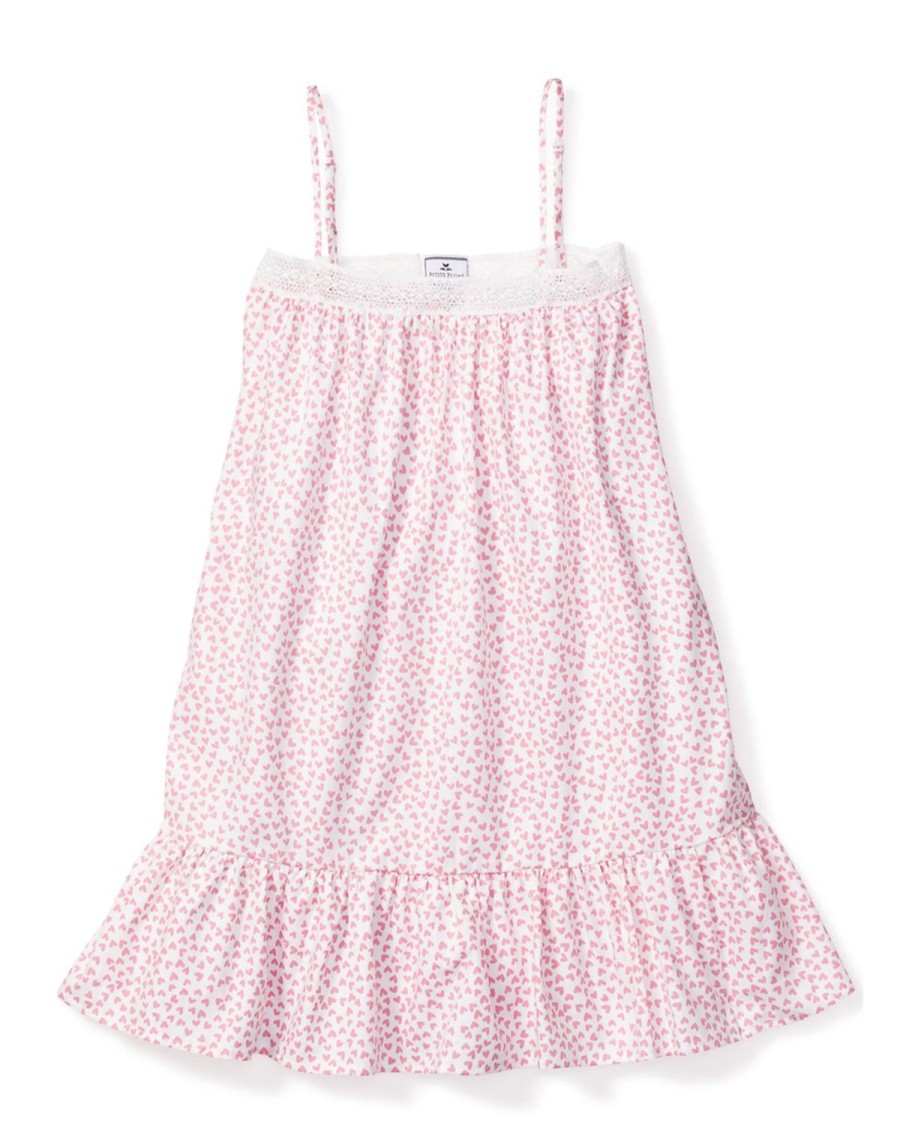 Enfants Petite Plume Chemises De Nuit | Chemise De Nuit Lily En Serge Pour Fille En Amoureux