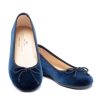 Femmes Petite Plume | Chausson De Ballet Juliette Pour Femme En Velours Bleu Marine