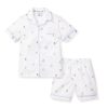 Enfants Petite Plume Pyjamas | Ensemble Pyjama Court En Serge Pour Enfant En Bateau