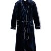 Hommes Petite Plume | Robe En Velours Pour Hommes En Bleu Marine