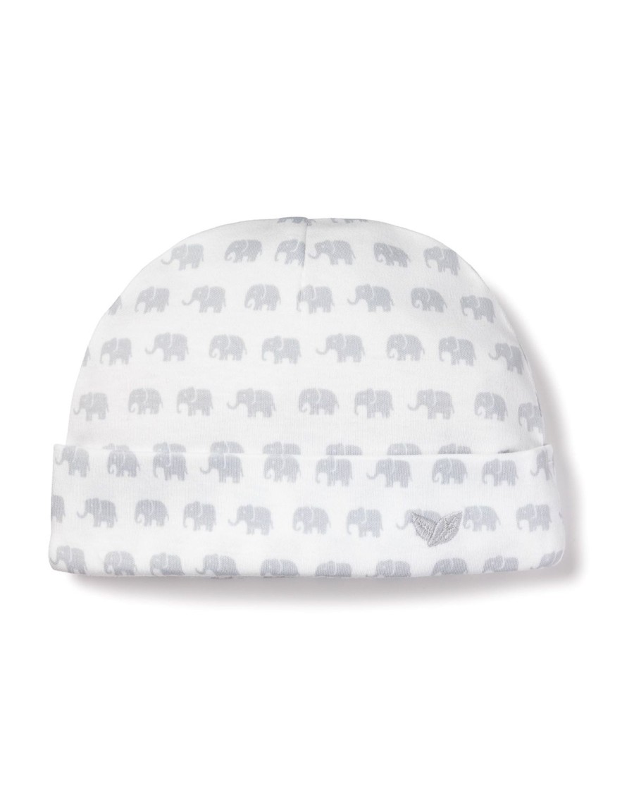 Enfants Petite Plume Accessoires | Chapeau Pima Pour Bebe En Elephants Gris