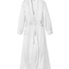 Femmes Petite Plume | Robe Longue En Soie Pour Femmes En Blanc