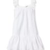 Enfants Petite Plume Vetements De Jour | Robe D'Ete Celeste En Gaze Pour Fille En Blanc