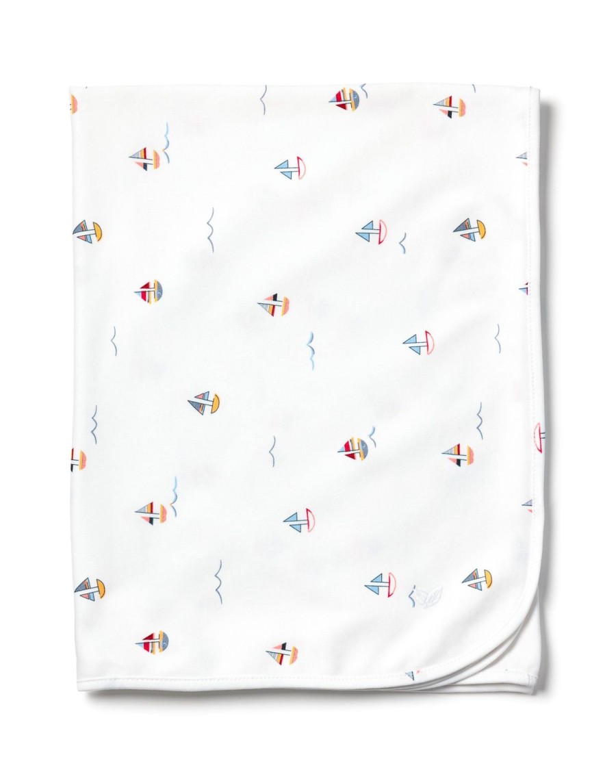 Enfants Petite Plume Accessoires | Couverture Bebe Pima En Bateau