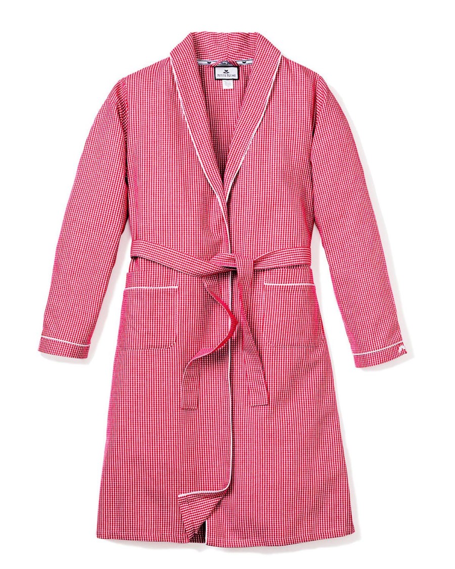 Femmes Petite Plume | Robe En Flanelle Pour Femmes En Mini Vichy Rouge