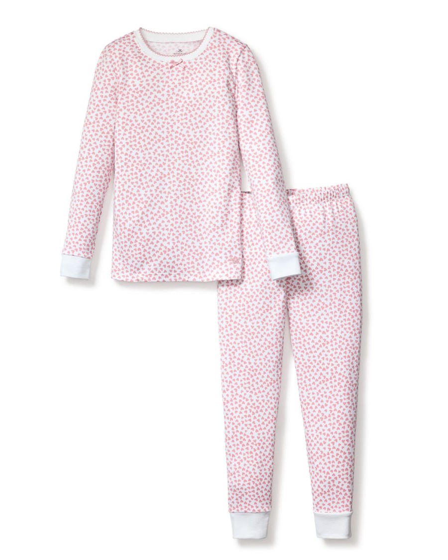 Enfants Petite Plume Pyjamas | Ensemble De Pyjama Ajuste Pima Pour Enfants En Amoureux