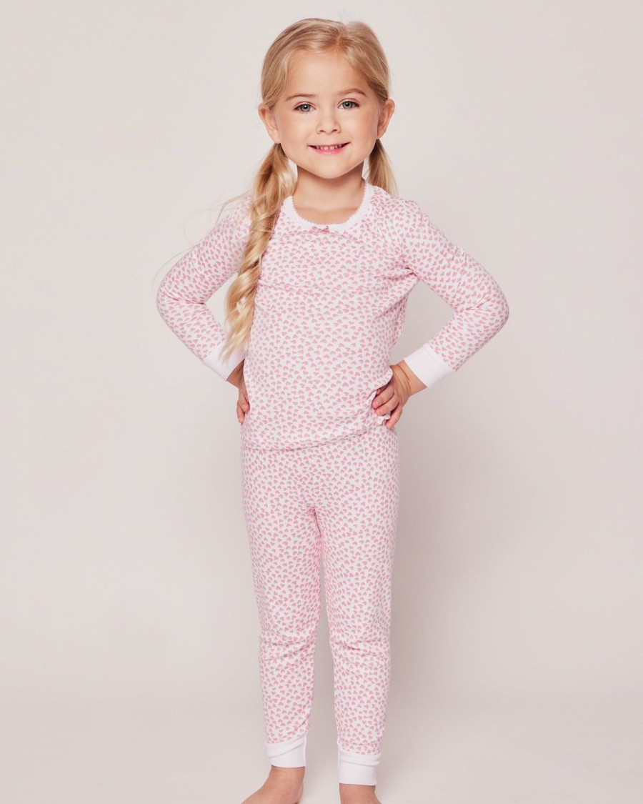 Enfants Petite Plume Pyjamas | Ensemble De Pyjama Ajuste Pima Pour Enfants En Amoureux