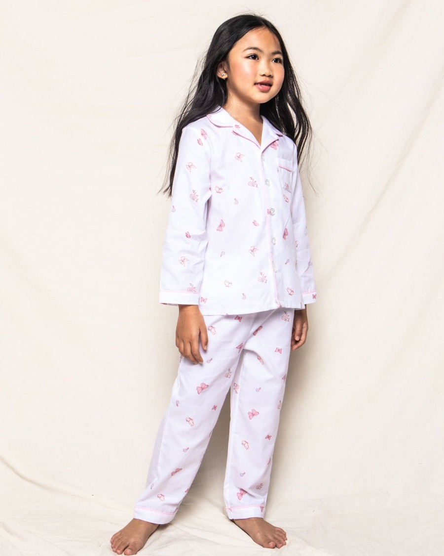 Enfants Petite Plume Pyjamas | Ensemble Pyjama En Serge Pour Enfant En Papillons