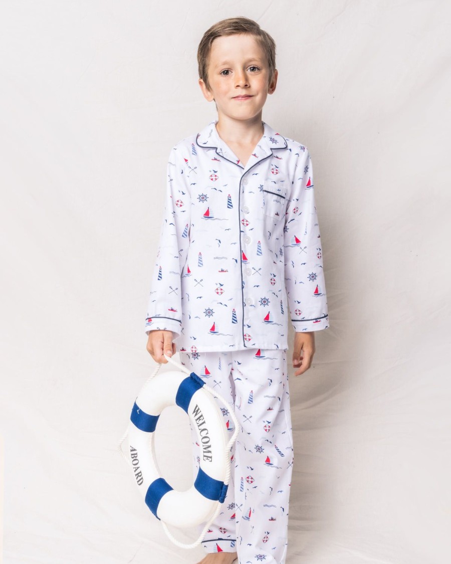 Enfants Petite Plume Pyjamas | Ensemble Pyjama En Serge Pour Enfants A Sail Away