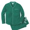 Hommes Petite Plume | Ensemble Pyjama En Flanelle Pour Hommes En Vert Foret