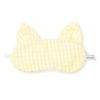 Enfants Petite Plume Pantoufles Et Accessoires | Masque De Sommeil En Serge Kitty Pour Enfants En Vichy Jaune