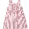 Enfants Petite Plume Pantoufles Et Accessoires | Chemise De Nuit De Poupee En Serge Pour Enfants En Coutil Rouge Antique